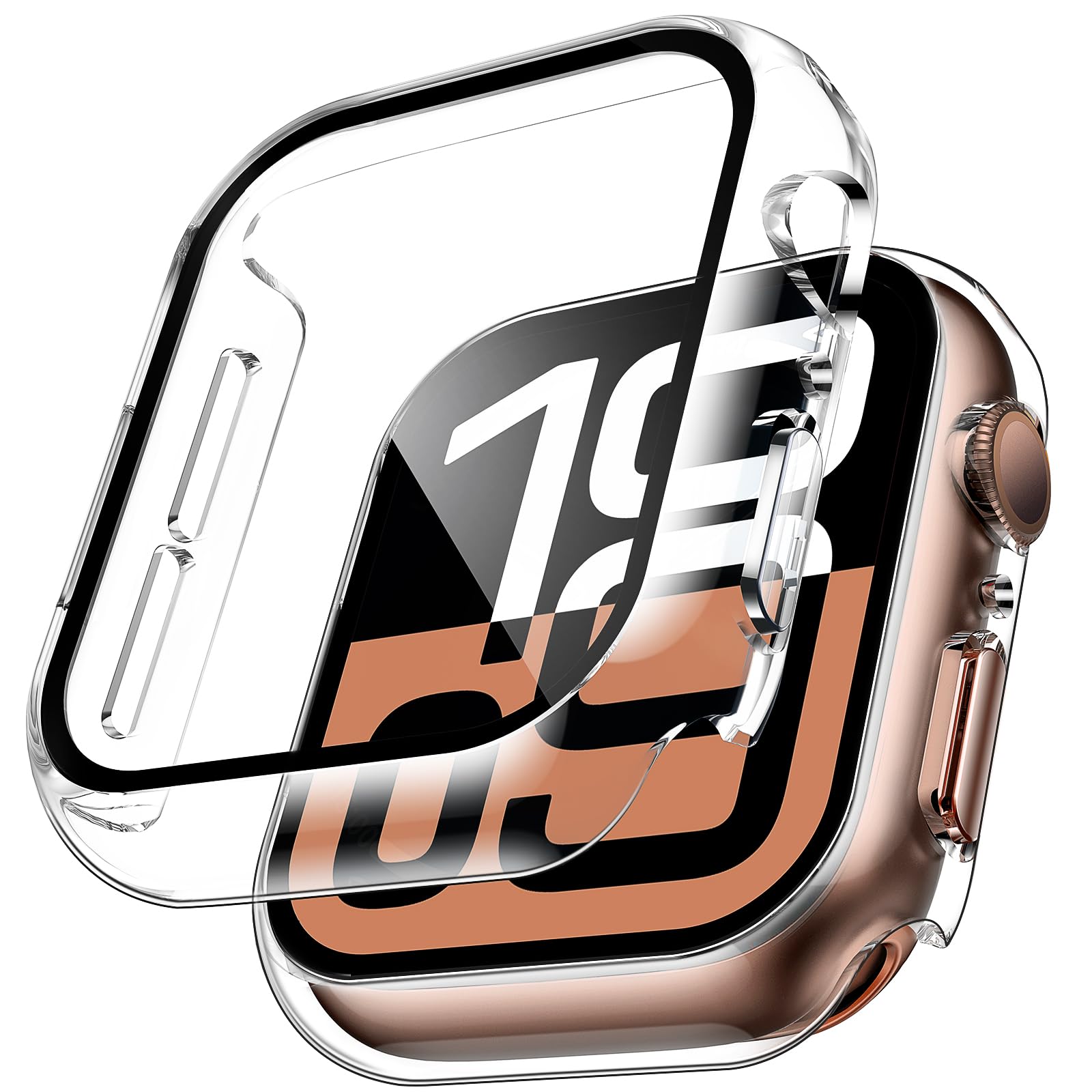 Watch Case Bumper - 2 uds caja de vidrio templado