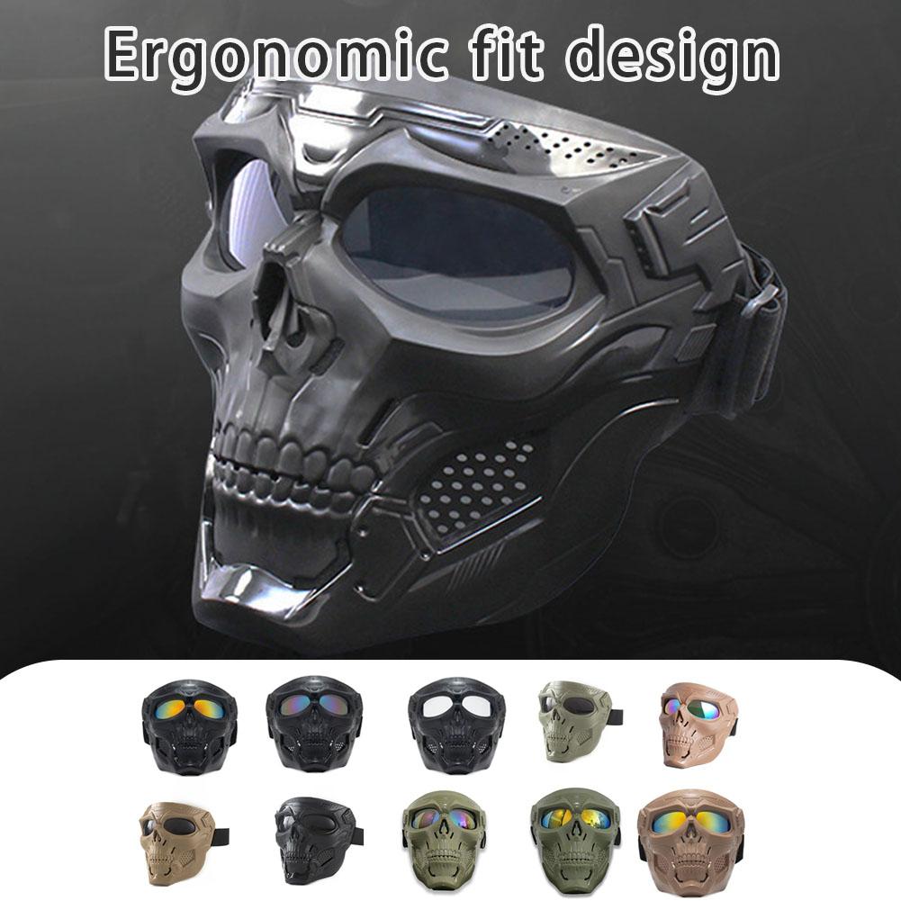 Milanaise Mesh Band - Máscara de motociclismo con calavera creativa,