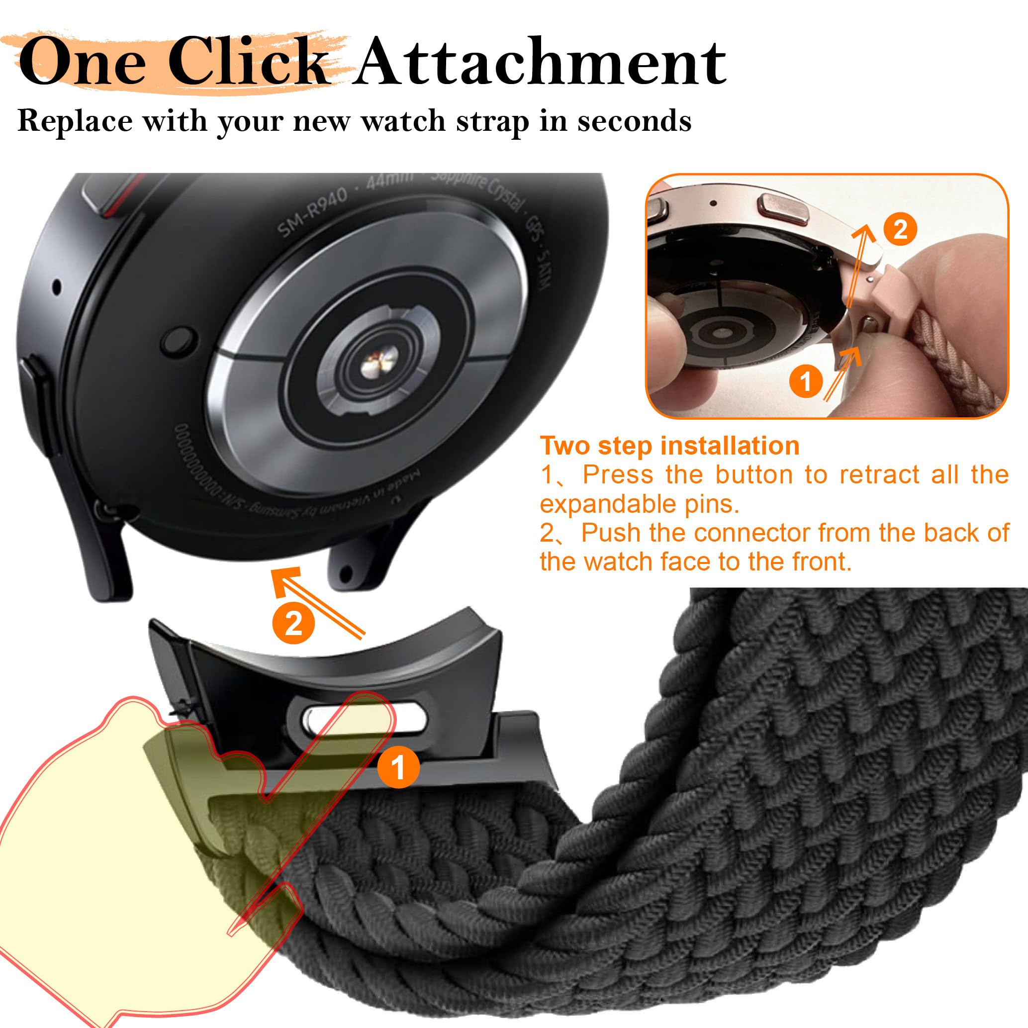 Correa trenzada magnética sin  - Solo Loop Strap reseña y precio