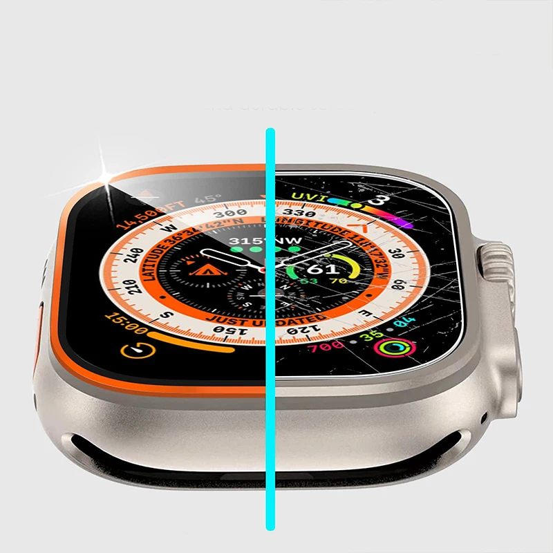 Vidrio templado para Apple Wat - Watch Case Bumper reseña y precio