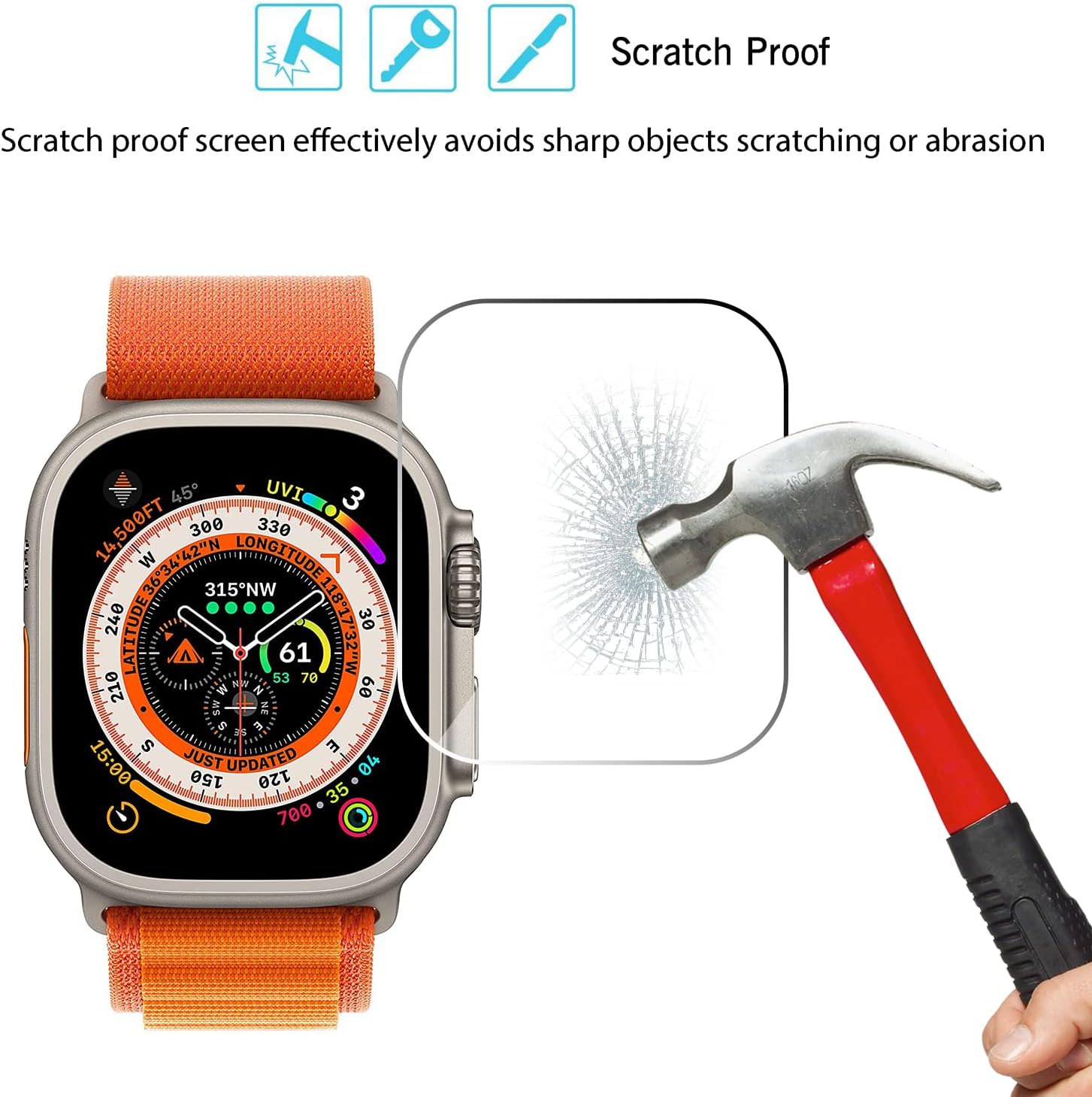 Vidrio templado para Apple Wat - Watch Case Bumper reseña y precio
