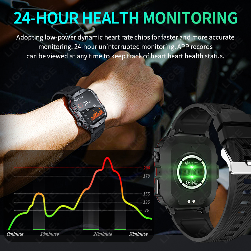 Reloj inteligente LIGE para ex - Smartwatch Face reseña y precio