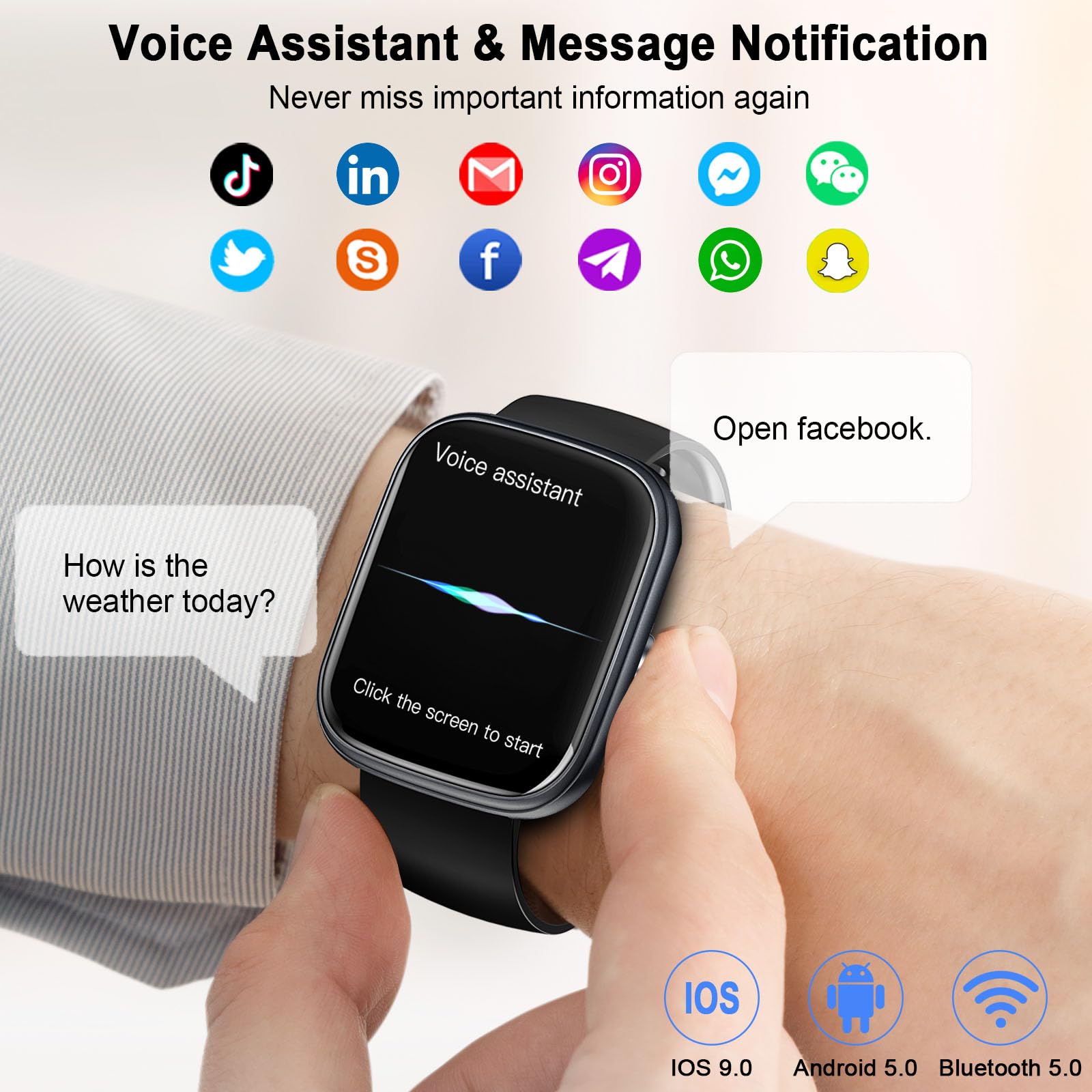 Reloj inteligente, reloj intel - Smartwatch Face reseña y precio